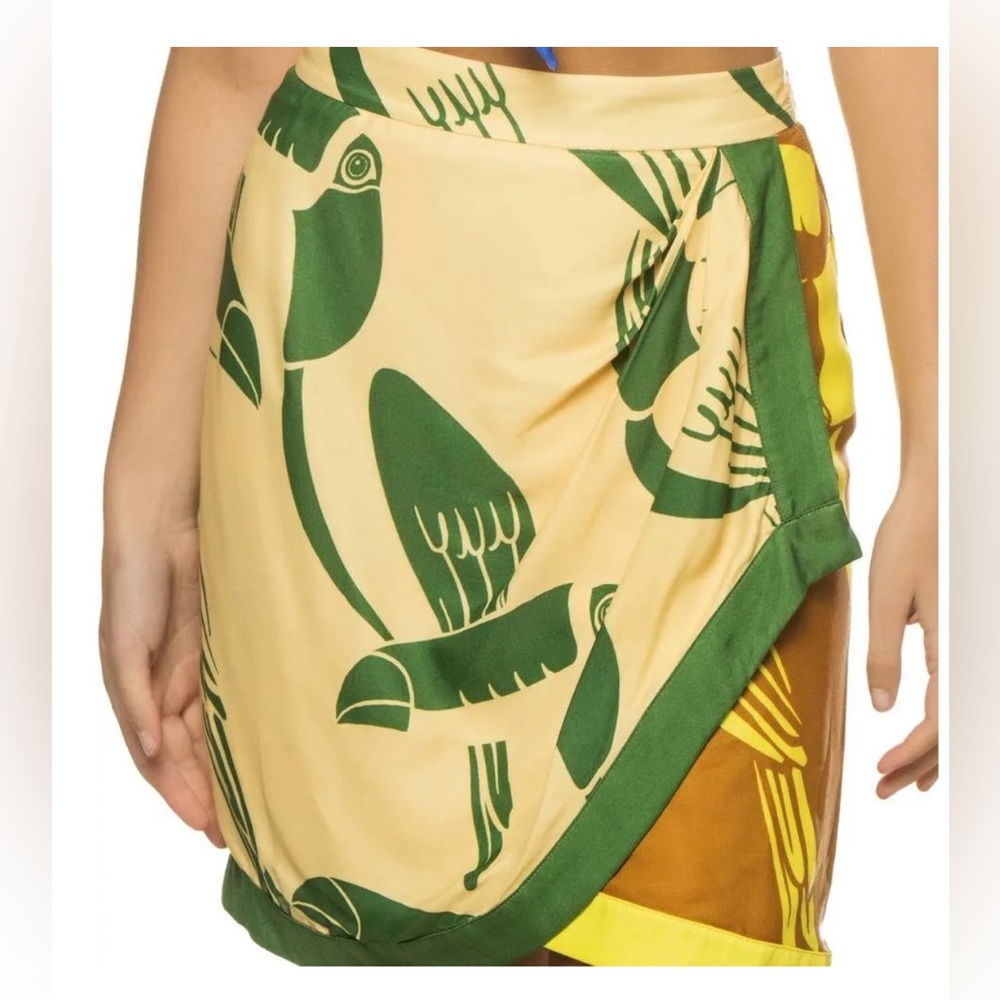 Mixed rainbow toucans miniskirt - Picture 2 of 4